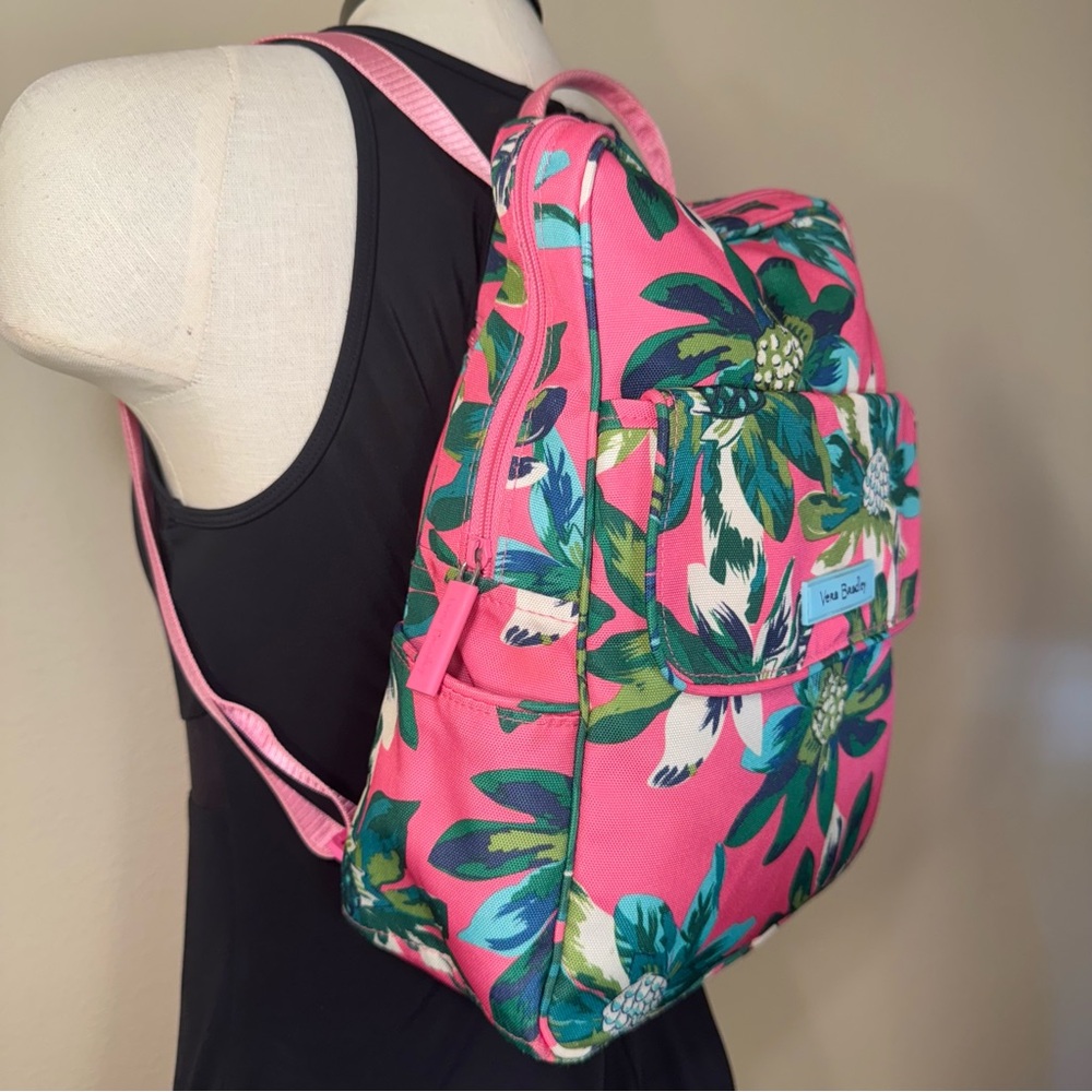 Vera Bradley Lighten Up Tropical Paradise Backpack Purse - Picture 4 of 14